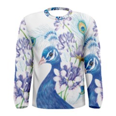 Peacock Men s Long Sleeve T-shirt by uniart180623