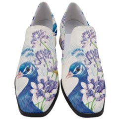 Peacock Women Slip On Heel Loafers by uniart180623