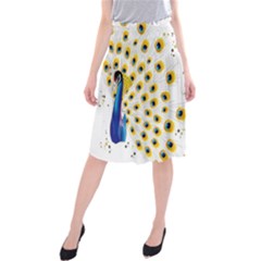 Bird Peafowl Peacock Animal Midi Beach Skirt