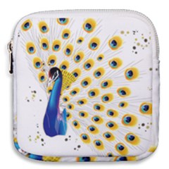 Bird Peafowl Peacock Animal Mini Square Pouch by uniart180623