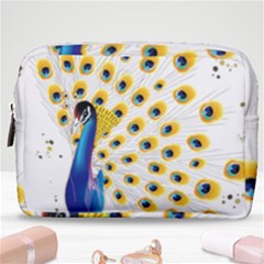 Bird Peafowl Peacock Animal Make Up Pouch (medium) by uniart180623