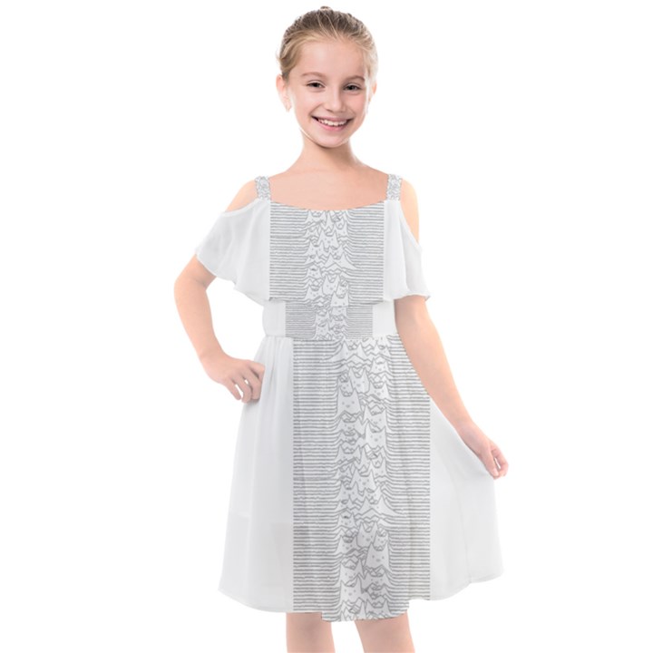 Furr Division Kids  Cut Out Shoulders Chiffon Dress