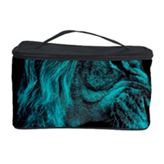 Angry Male Lion Predator Carnivore Cosmetic Storage Case by uniart180623