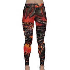 Dragon Classic Yoga Leggings by uniart180623