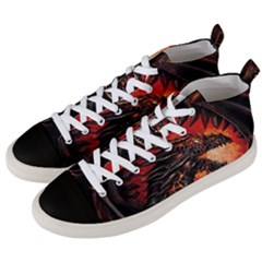 Dragon Men s Mid-top Canvas Sneakers by uniart180623