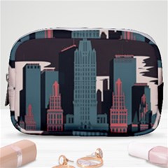 New York City Nyc Skyline Cityscape Make Up Pouch (small) by uniart180623