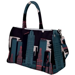 New York City Nyc Skyline Cityscape Duffel Travel Bag by uniart180623