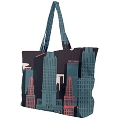 New York City Nyc Skyline Cityscape Simple Shoulder Bag by uniart180623