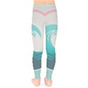 Tidal Wave Ocean Sea Tsunami Wave Minimalist Kids  Leggings View2