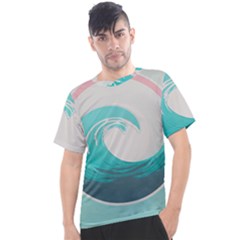 Tidal Wave Ocean Sea Tsunami Wave Minimalist Men s Sport Top by uniart180623