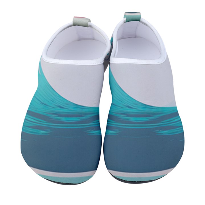 Tidal Wave Ocean Sea Tsunami Wave Minimalist Men s Sock-Style Water Shoes