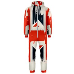 Union Jack England Uk United Kingdom London Hooded Jumpsuit (men) by uniart180623