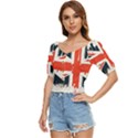 Union Jack England Uk United Kingdom London Button up blouse View2