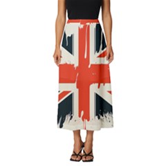 Union Jack England Uk United Kingdom London Classic Midi Chiffon Skirt