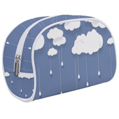 Clouds Rain Paper Raindrops Weather Sky Raining Make Up Case (medium) by uniart180623