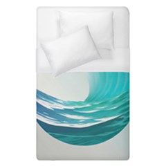 Tsunami Tidal Wave Wave Minimalist Ocean Sea Duvet Cover (single Size) by uniart180623