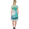 Tsunami Tidal Wave Wave Minimalist Ocean Sea Capsleeve Midi Dress View2