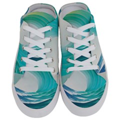 Tsunami Tidal Wave Wave Minimalist Ocean Sea Half Slippers by uniart180623