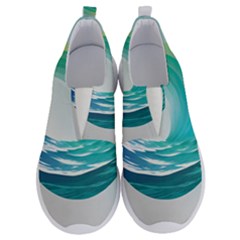 Tsunami Tidal Wave Wave Minimalist Ocean Sea No Lace Lightweight Shoes by uniart180623