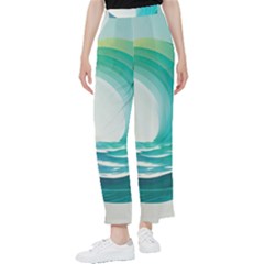 Tsunami Tidal Wave Wave Minimalist Ocean Sea Women s Pants  by uniart180623