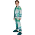 Tsunami Tidal Wave Wave Minimalist Ocean Sea Kids  Long Sleeve Velvet Pajamas Set View2