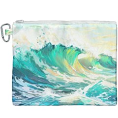 Waves Ocean Sea Tsunami Nautical Painting Canvas Cosmetic Bag (xxxl) by uniart180623