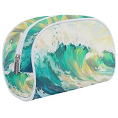 Waves Ocean Sea Tsunami Nautical Painting Make Up Case (medium) by uniart180623