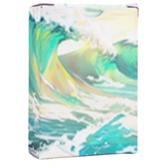 Waves Ocean Sea Tsunami Nautical Painting Playing Cards Single Design (rectangle) With Custom Box