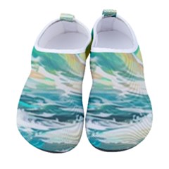 Waves Ocean Sea Tsunami Nautical Painting Kids  Sock-style Water Shoes by uniart180623