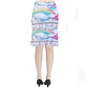 Rainbow Fun Cute Minimal Doodle Drawing Short Mermaid Skirt View2