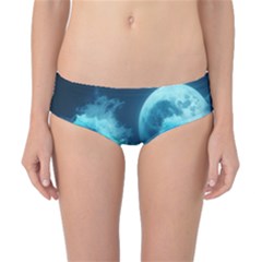 Moonlight High Tide Storm Tsunami Waves Ocean Sea Classic Bikini Bottoms by uniart180623