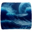 Moonlight High Tide Storm Tsunami Waves Ocean Sea Back Support Cushion View1