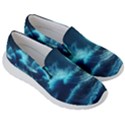 Moonlight High Tide Storm Tsunami Waves Ocean Sea Men s Lightweight Slip Ons View3