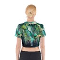 Waterfall Jungle Nature Paper Craft Trees Tropical Cotton Crop Top View2