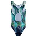 Waterfall Jungle Nature Paper Craft Trees Tropical Kids  Cut-Out Back One Piece Swimsuit View2