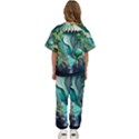 Waterfall Jungle Nature Paper Craft Trees Tropical Kids  T-Shirt and Pants Sports Set View4