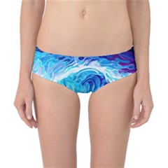 Tsunami Waves Ocean Sea Nautical Nature Water Classic Bikini Bottoms by uniart180623