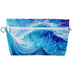 Tsunami Waves Ocean Sea Nautical Nature Water Handbag Organizer by uniart180623