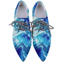 Tsunami Waves Ocean Sea Nautical Nature Water Pointed Oxford Shoes View1