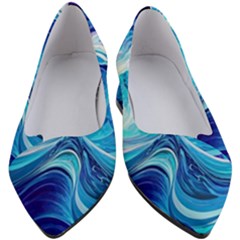 Tsunami Waves Ocean Sea Nautical Nature Water Women s Block Heels  by uniart180623