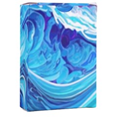 Tsunami Waves Ocean Sea Nautical Nature Water Playing Cards Single Design (rectangle) With Custom Box