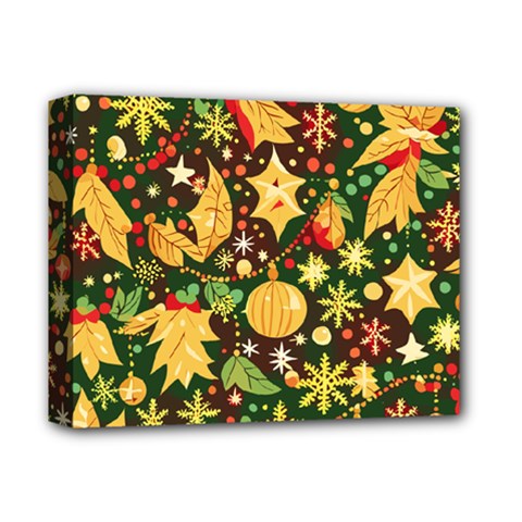 Christmas Pattern Deluxe Canvas 14  X 11  (stretched) by Valentinaart