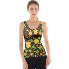 Christmas Pattern Women s Basic Tank Top