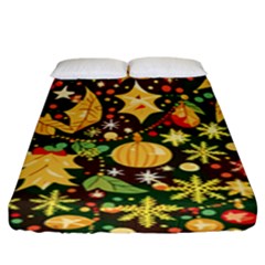 Christmas Pattern Fitted Sheet (king Size)