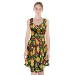 Christmas Pattern Racerback Midi Dress