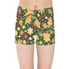 Christmas Pattern Kids  Sports Shorts