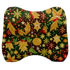 Christmas Pattern Velour Head Support Cushion