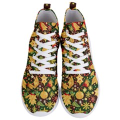 Christmas Pattern Men s Lightweight High Top Sneakers