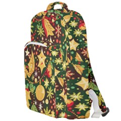 Christmas Pattern Double Compartment Backpack