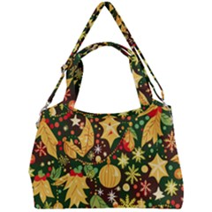 Christmas Pattern Double Compartment Shoulder Bag